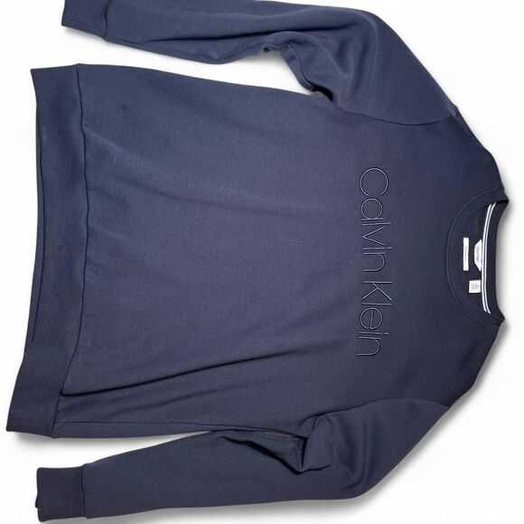 Calvin-klein Men's Navy and Blue Jumper - Picture 1 of 3